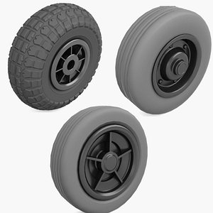 3D Basket Trolley Wheel v3