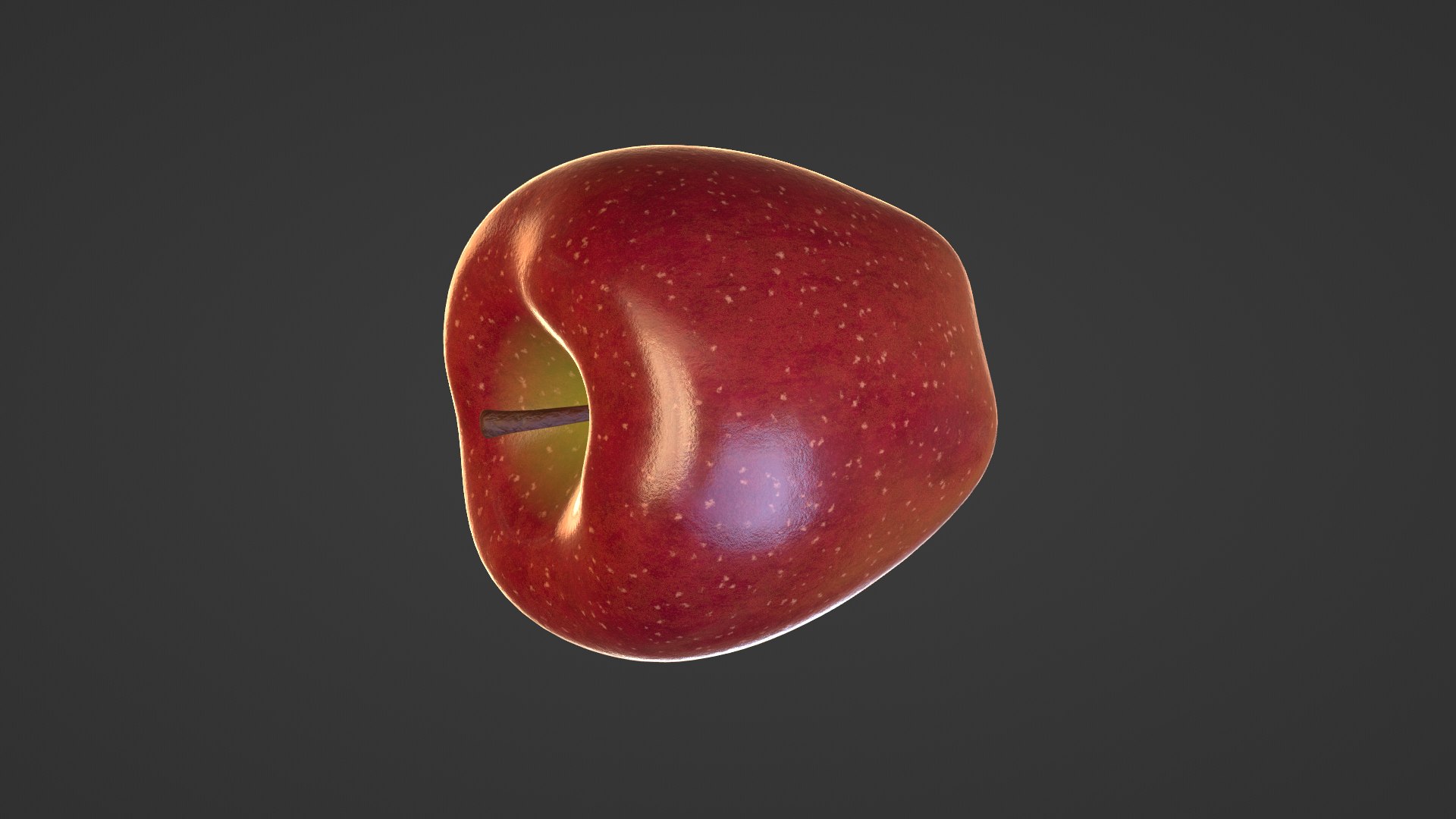 3D Model Realistic Red Apple - TurboSquid 2072973