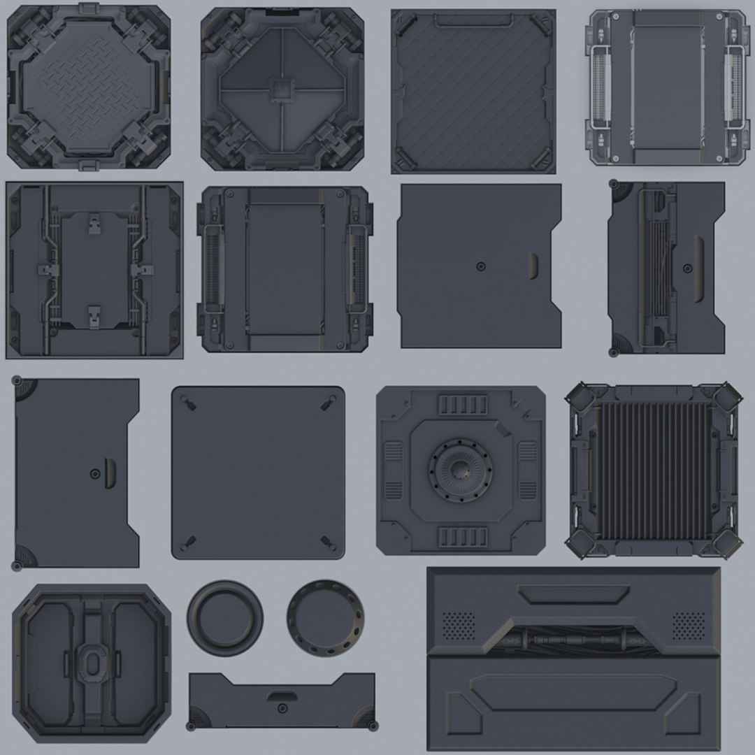 DDM Lite Decal Machine 2 Ready Pack For Blender 3d 3D Model