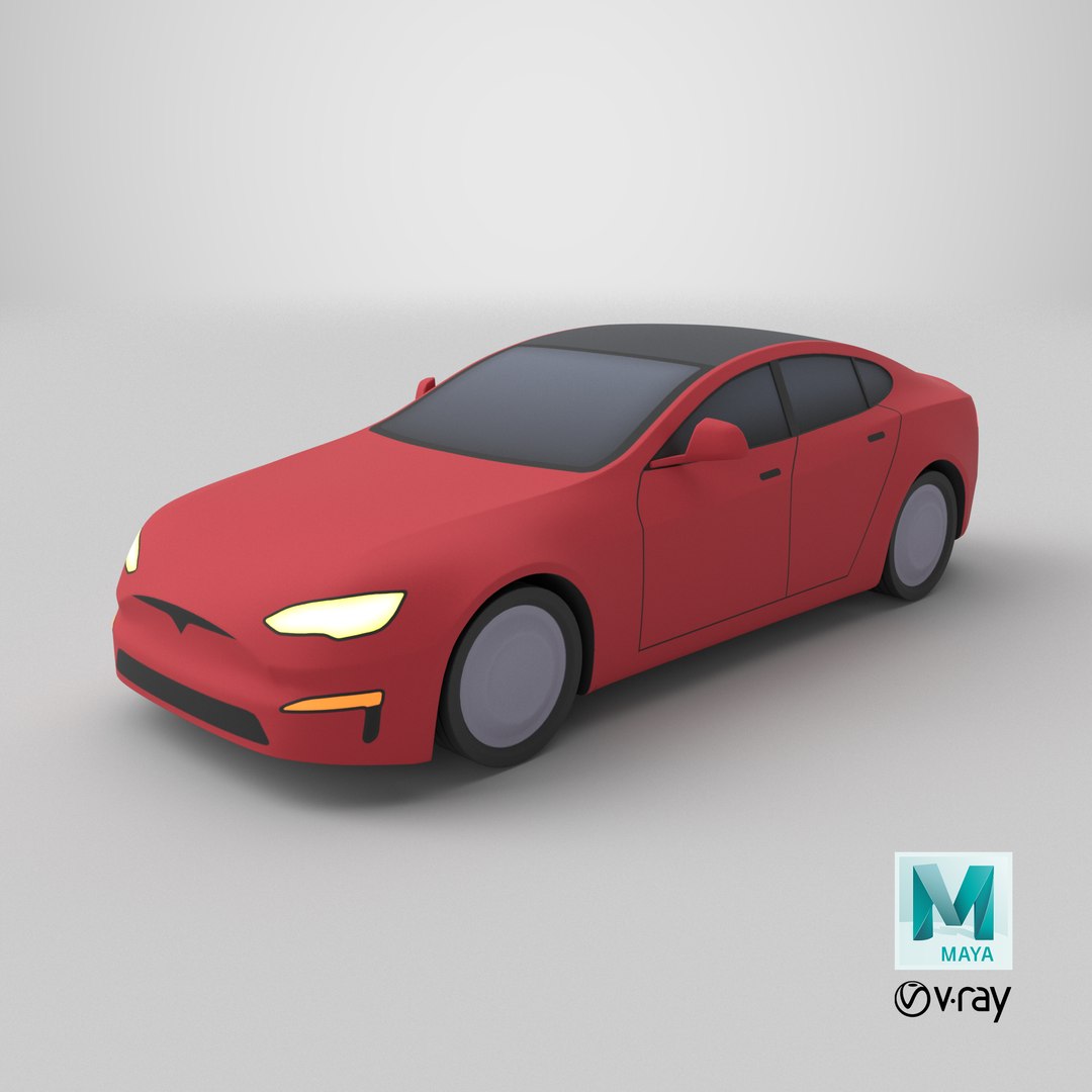 Cartoon Tesla Model S 3D model https://p.turbosquid.com/ts-thumb/cv/QOagDr/md/stemcell_maya_vray_render/png/1739898293/1920x1080/fit_q87/8b959edab3ffb514ada9e06e85449584e574fde8/stemcell_maya_vray_render.jpg