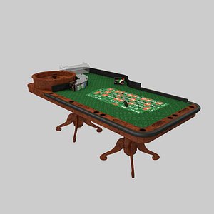 table roulette 3D model