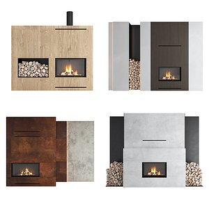 Modern Fireplace set 11