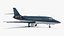 Falcon Business Jet Dassault 2000 Grey Rigged model