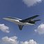 Falcon Business Jet Dassault 2000 Grey Rigged model