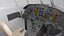 Falcon Business Jet Dassault 2000 Grey Rigged model