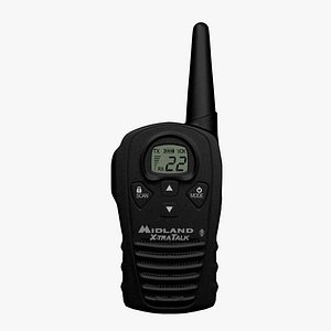 3d model handled radio