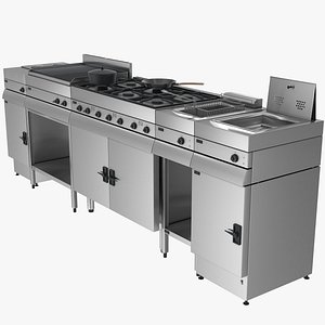 Kitchen Equipment Set 3D model