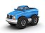 Monster truck de dibujos animados