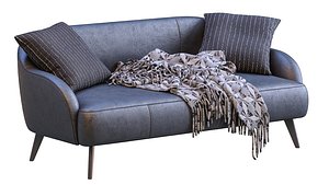 Paloma Leather Sofa By LaForma 3D model