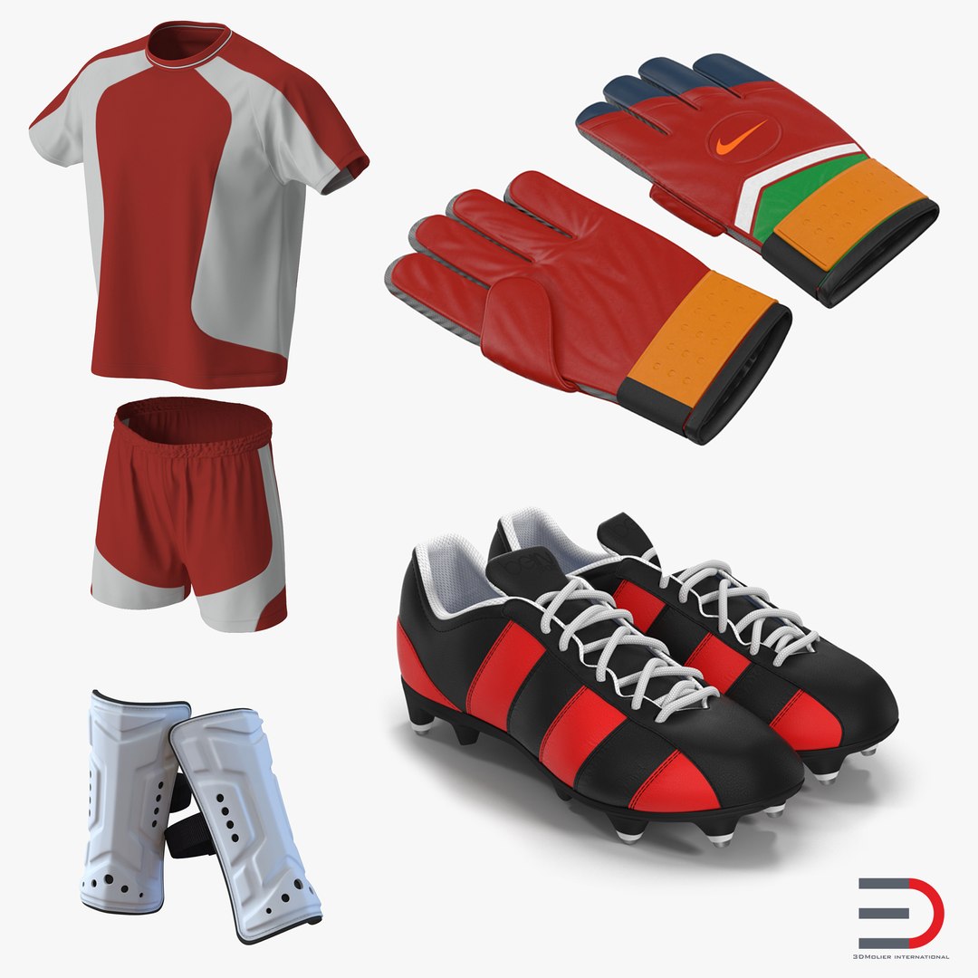 Soccer Gear Collection 2 3D model preview