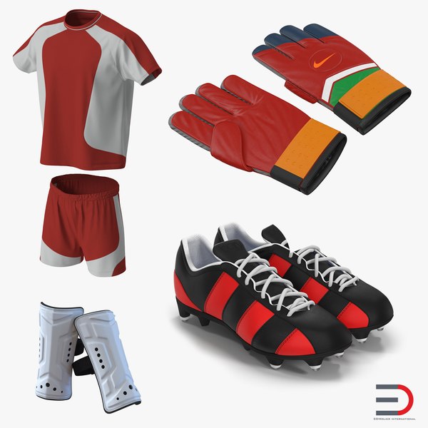 3d model soccer gear 2 football