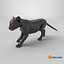 3D model Panther Cub Wary Pose