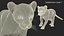 3D model Panther Cub Wary Pose
