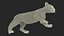 3D model Panther Cub Wary Pose