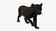 3D model Panther Cub Wary Pose