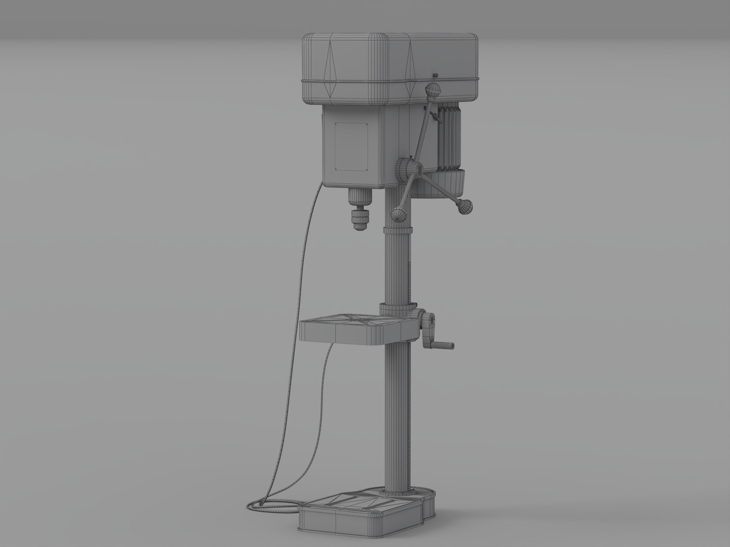 3D Weathered Green Bench Drill Press Industrial Machine https://p.turbosquid.com/ts-thumb/cv/md9jCB/jV/wire_002/jpg/1790132330/1920x1080/fit_q87/b7b8db2ce38220b92b7e67b8530d9af5298ac446/wire_002.jpg