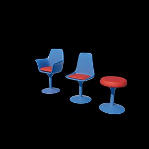 3D Tulip chair 3D model