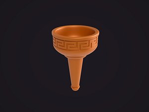 3D model Stylized Greek Torch