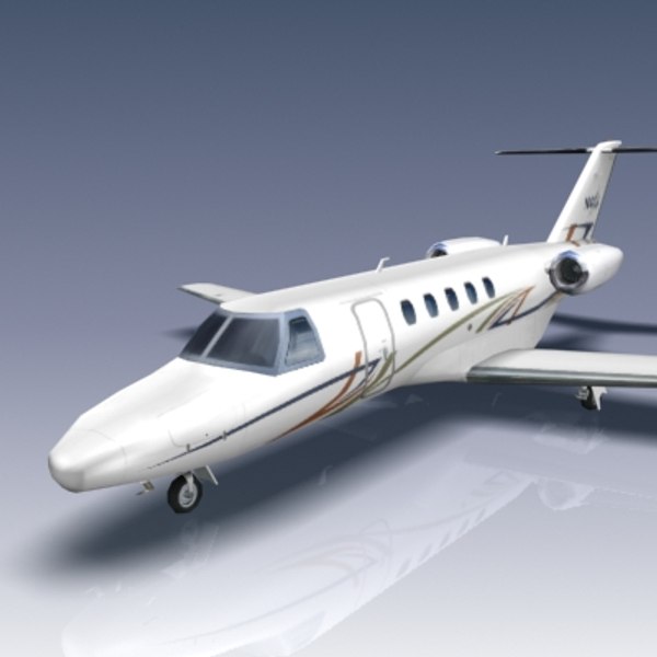 citation cj4 aircraft jets 3d 3ds