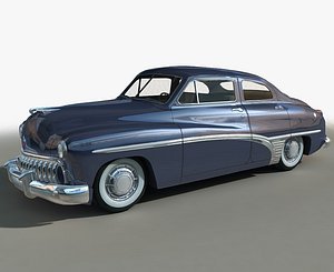 Low Poly GENERIC Retro car 03