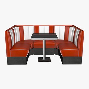 50s Style Booth Banquette