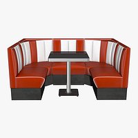 50s Style Booth Banquette