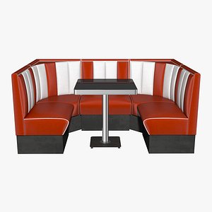 50s Style Booth Banquette