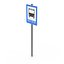 Road Sign Pole Bus Stop 3D model