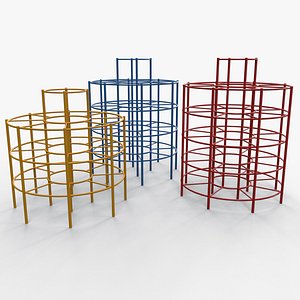 3D PBR Outdoor Playground Steel Climbing Bars B model