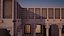 Falcon animated flying in Traditional heritage building desert