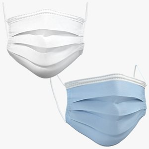 Surgical Mask 3D Model &ndash; High-Quality and Photorealistic model