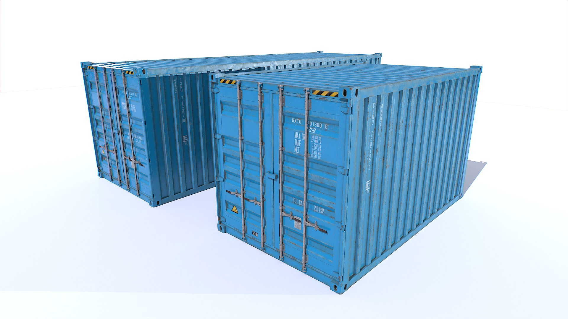 Ship Containers Set 3D - TurboSquid 2134447