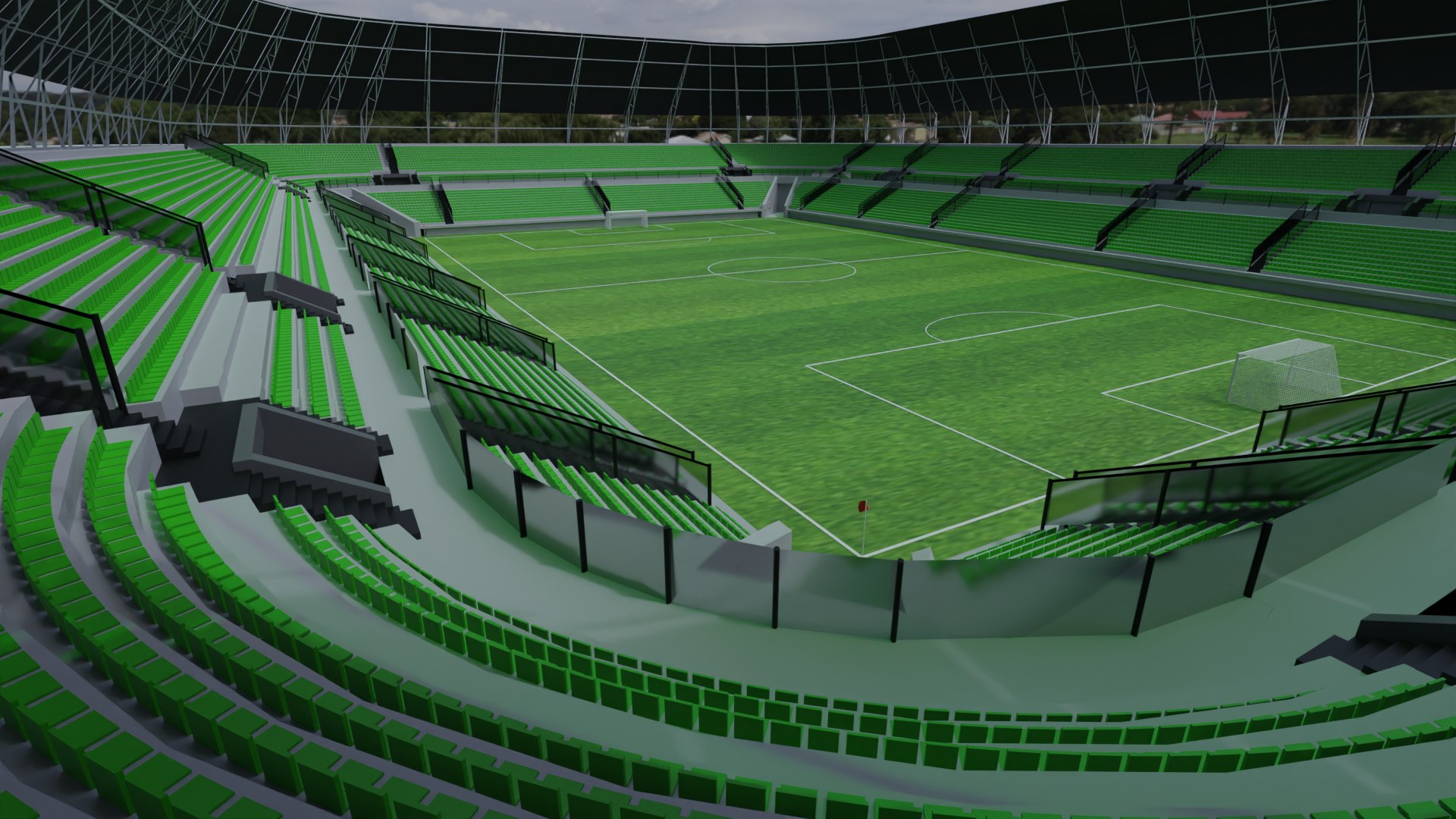 3D Football Stadium Model - TurboSquid 1923999