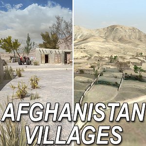 3d model afghan village