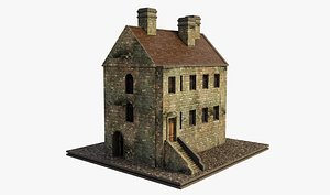 3D model Anciend old Building