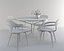 Cherner table set with tulip flower