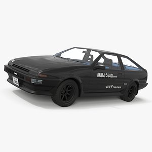 Black Toyota AE86 Trueno
