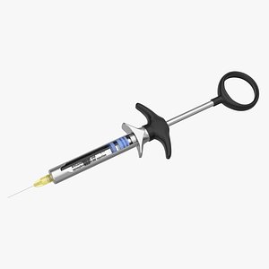 dental syringe 3d model