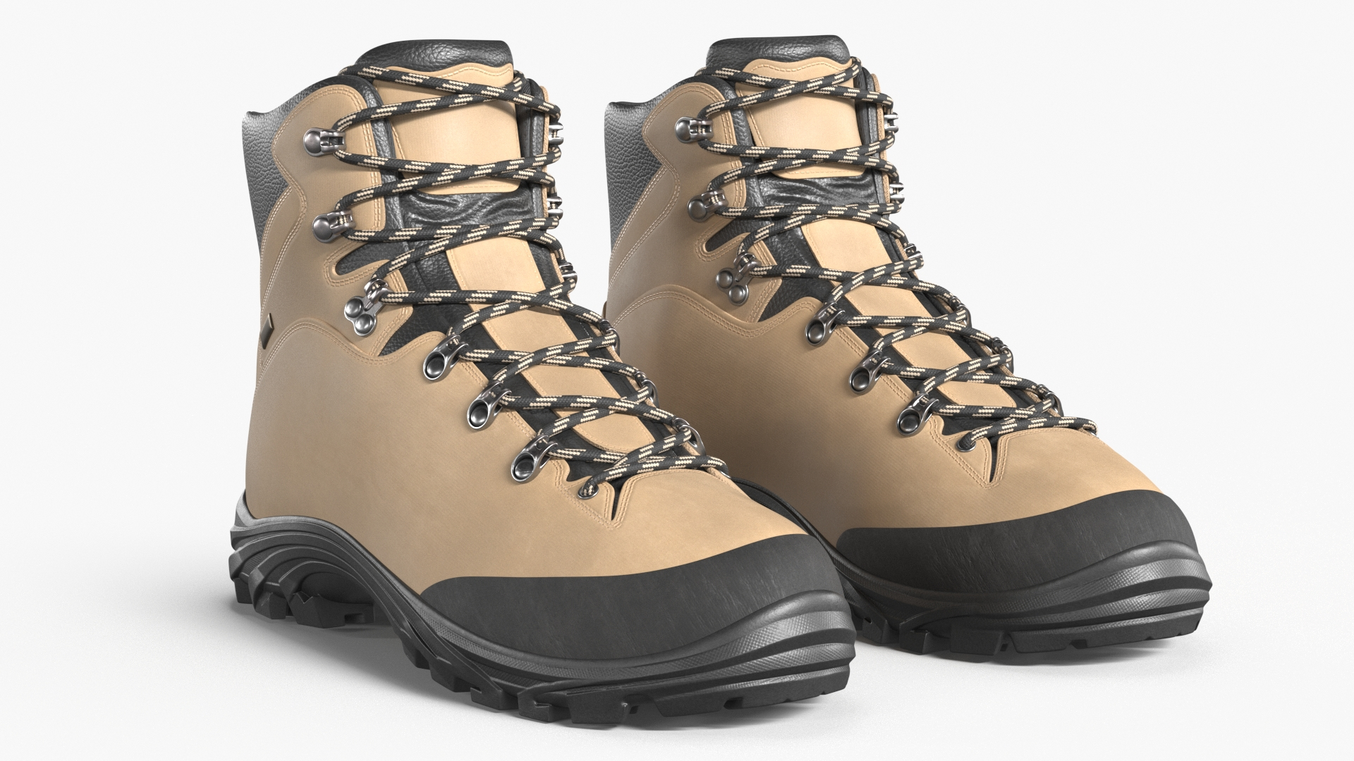 3D Model Boots For Hiking Beige - TurboSquid 2284123