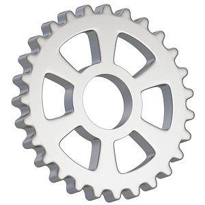 Silver Gear 01 3D model