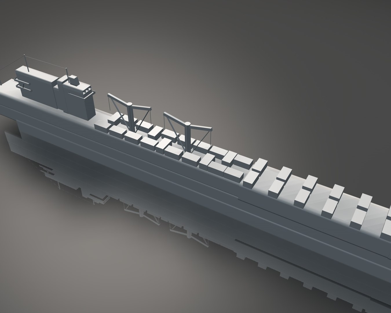 Container Ship 3d Model