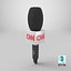CNN News Reporter Wireless Microphone Square