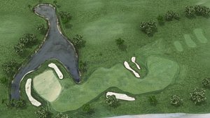 3D golf course model
