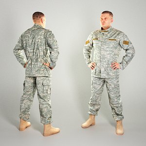 photogrammetry brave soldier american model