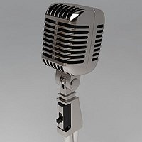 Retro microphone