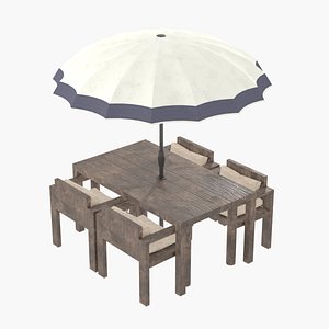 Umbrella Table Pillow Chair id 1