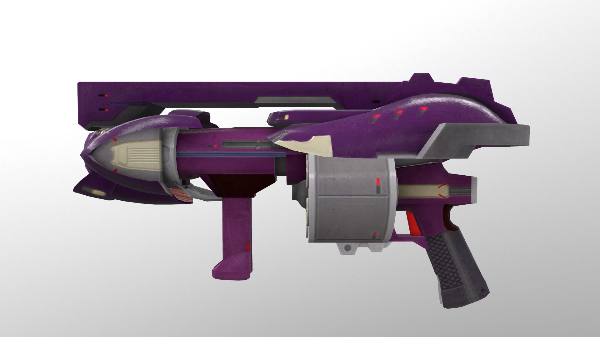 3D Grenade Launcher Level 3 model https://p.turbosquid.com/ts-thumb/cw/pf2eoL/3a/screenshot179/png/1708244802/1920x1080/fit_q87/ad09486cbcdf53a210ff59989789f297f56ae520/screenshot179.jpg
