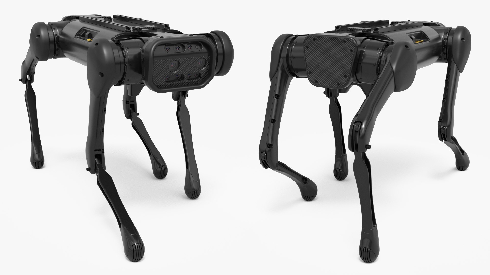Robotic Dog Rigged for Maya 3D model preview