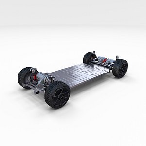 3D tesla cybertruck chassis