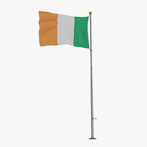 3D Pole Flag Ireland
